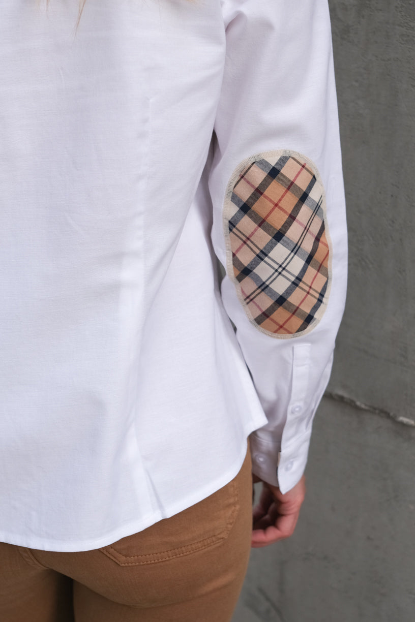 Lavender Shirt White