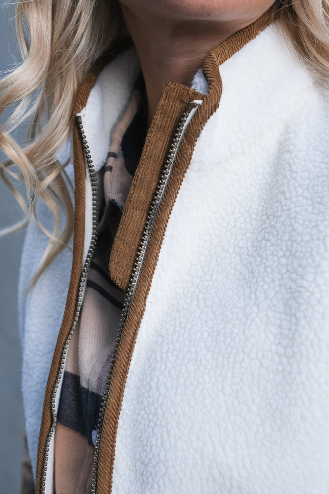 Burford Fleece Gilet Cream