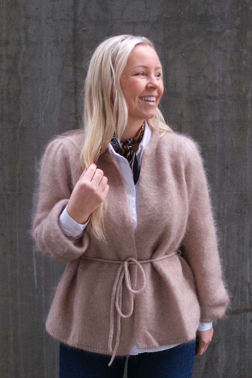 Fredrikke Chunky Cardigan Hazel Beige