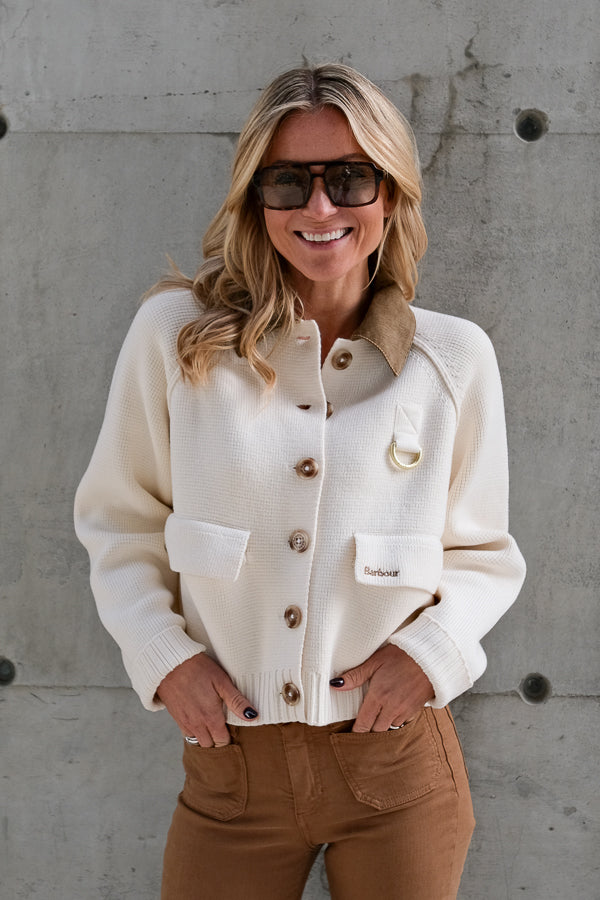 Alverstone Knitted Cardigan Ecru