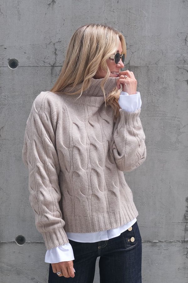 Cosima Sweater Beige Melange