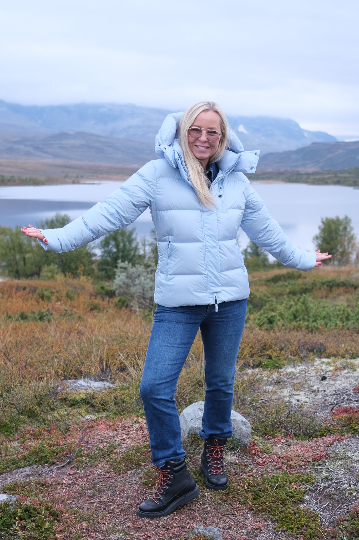 Stella Down Jacket Sky