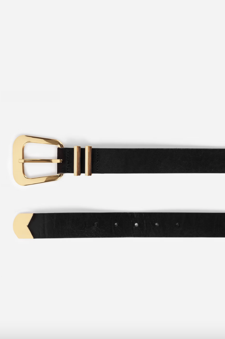 Bennet Belt Black Gold