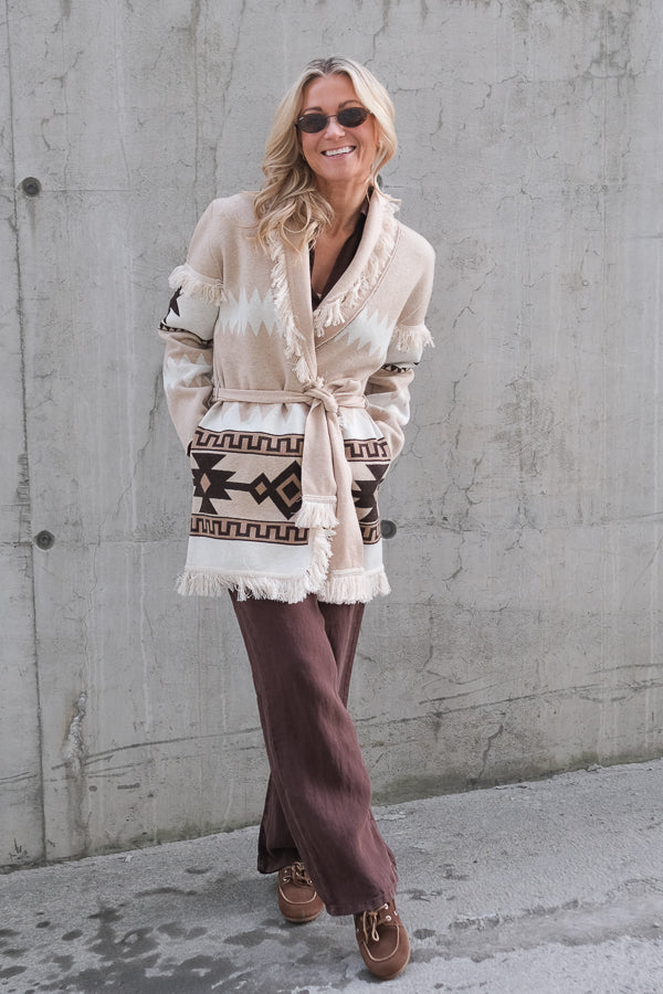 Avy Cardigan Sand Mix