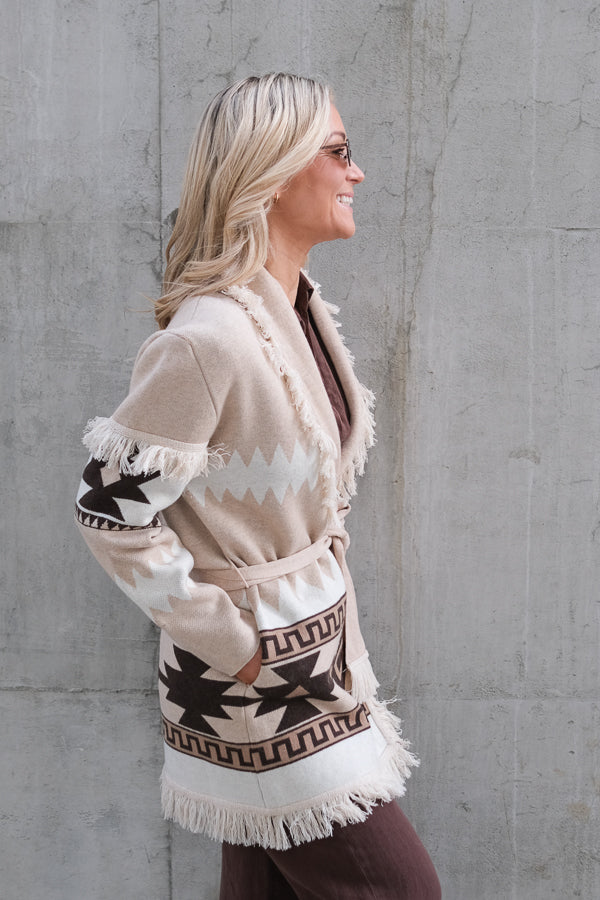 Avy Cardigan Sand Mix