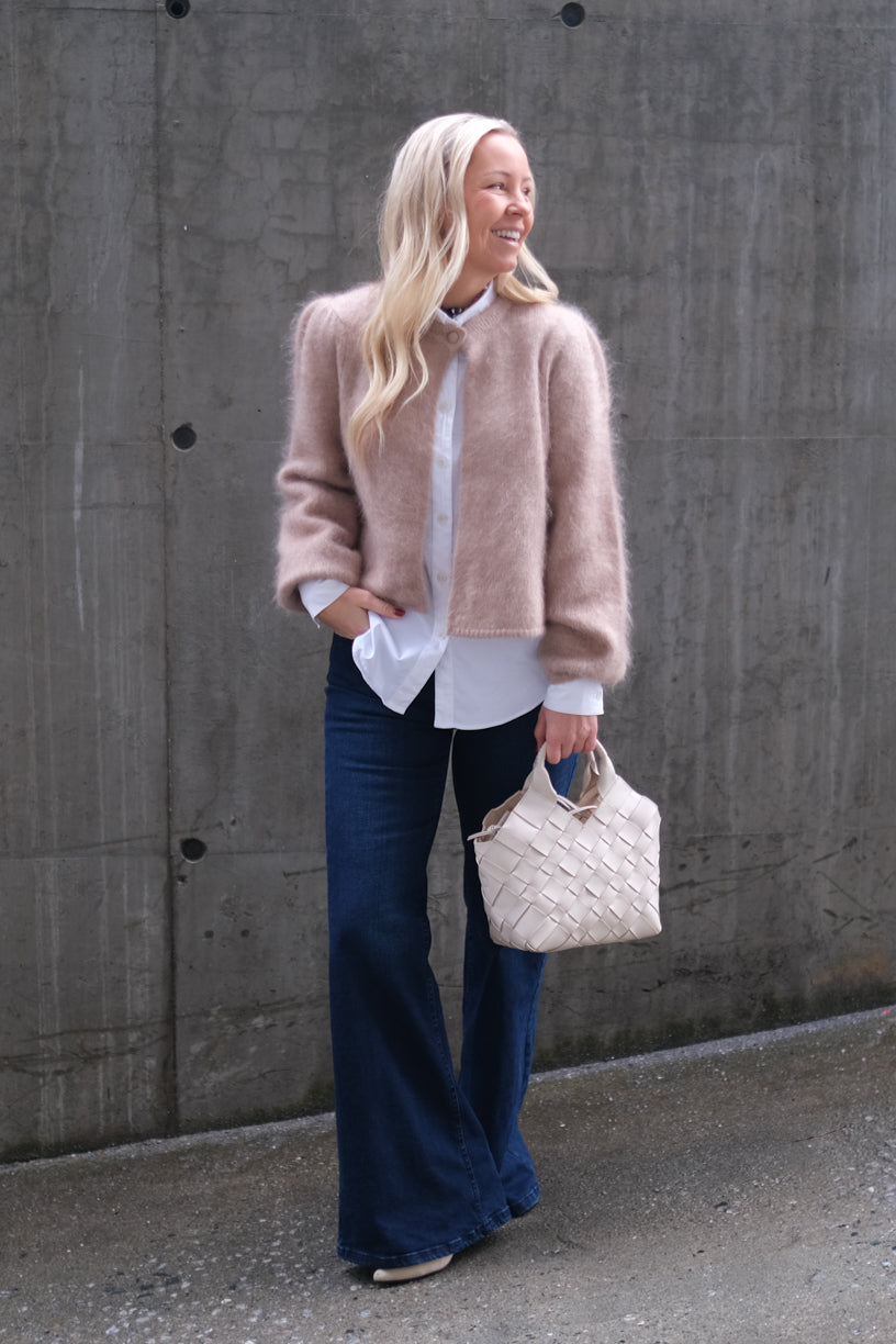 Amelia Chunky Cardigan Hazel Beige