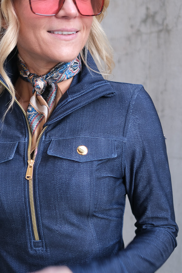 Yunnai Ski Pully Raw Denim