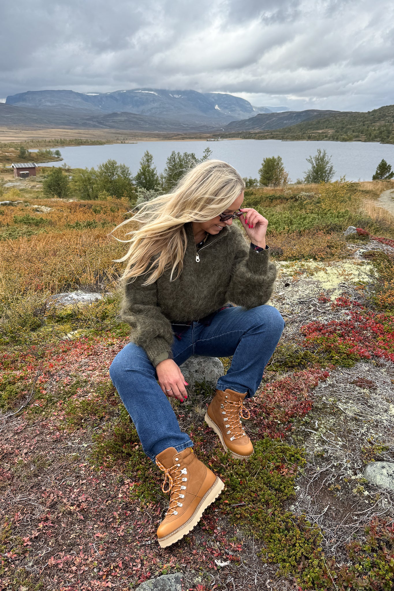 Li Chunky Sweater Moss Green