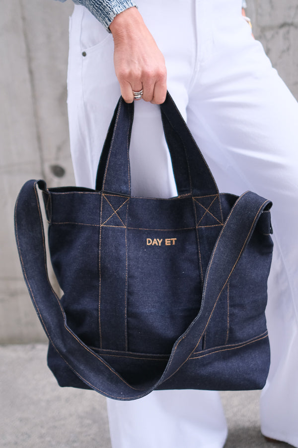 Dark Denim Crossbody Bag