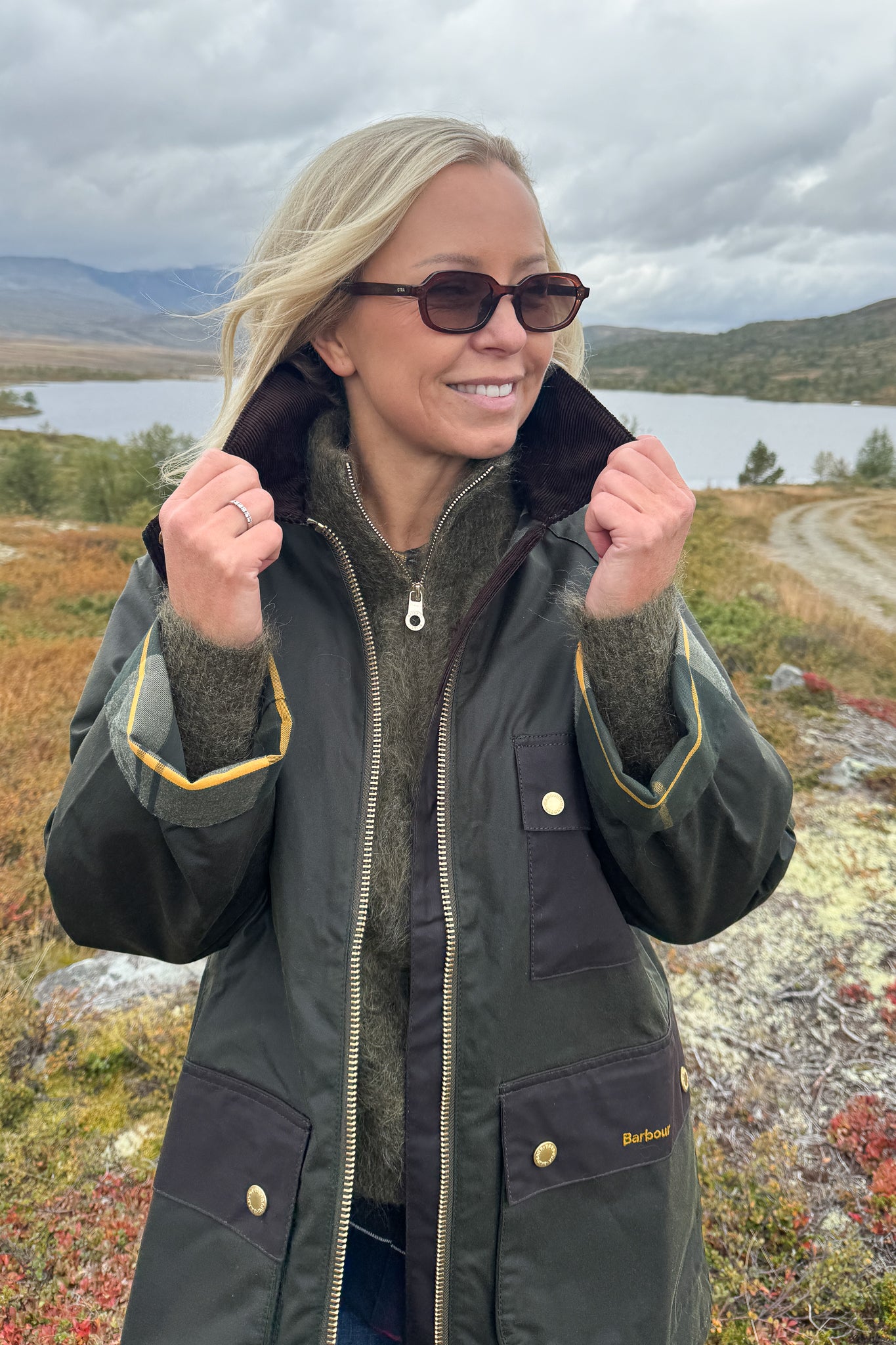 Luella wax jacket Olive