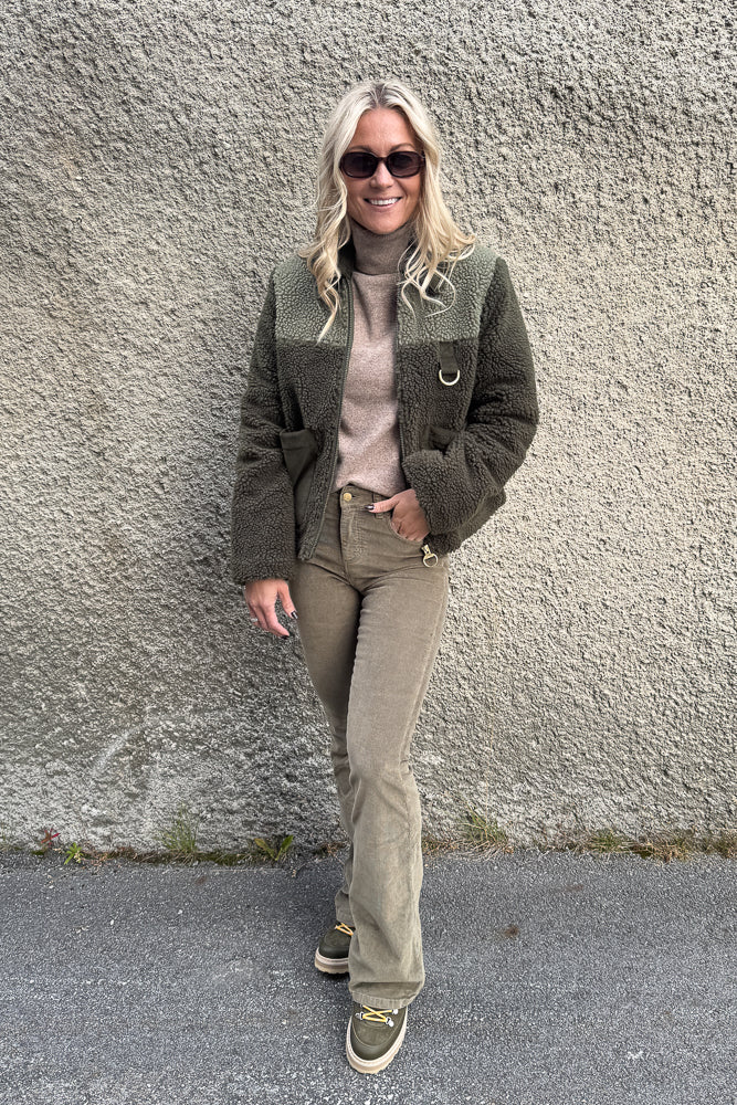 Malena Fleece Jacket Olive