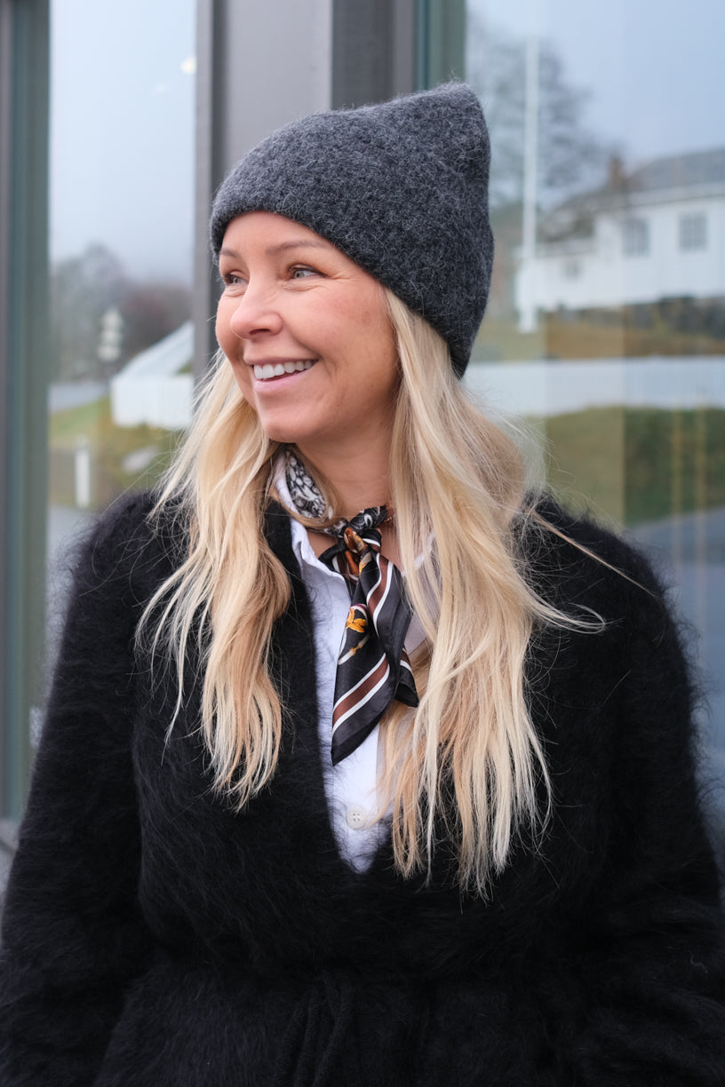 Leia Beanie Blackish Melange