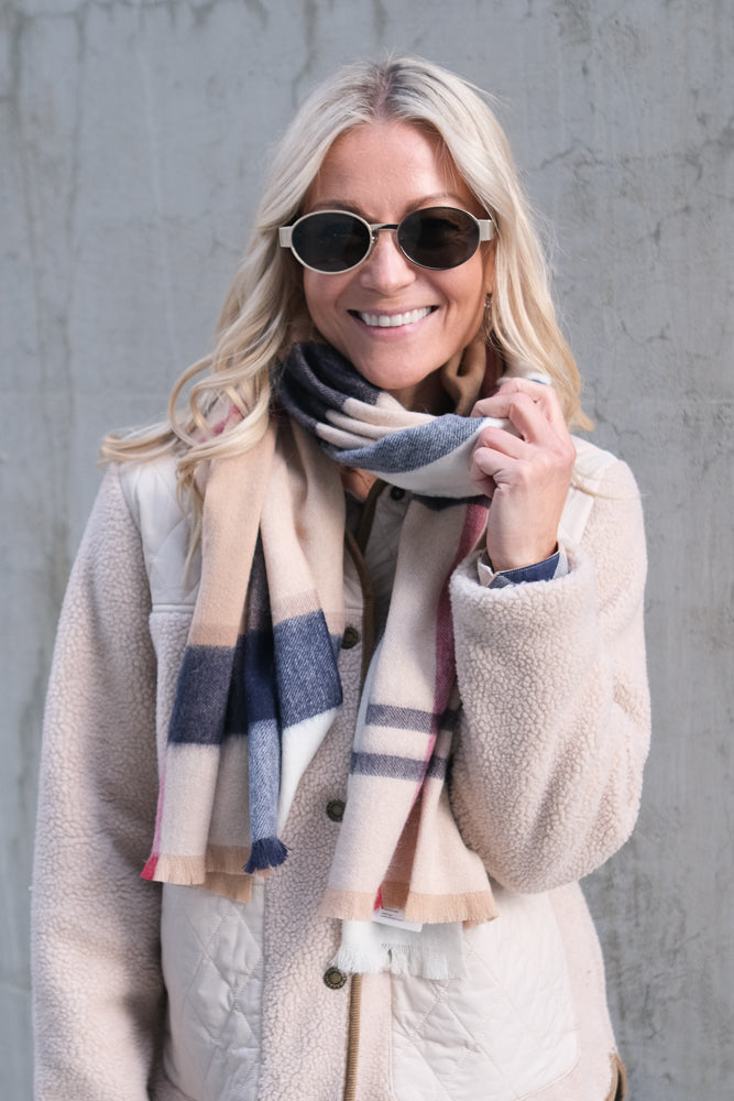 Rosefield Tartan Scarf Hessian Tartan