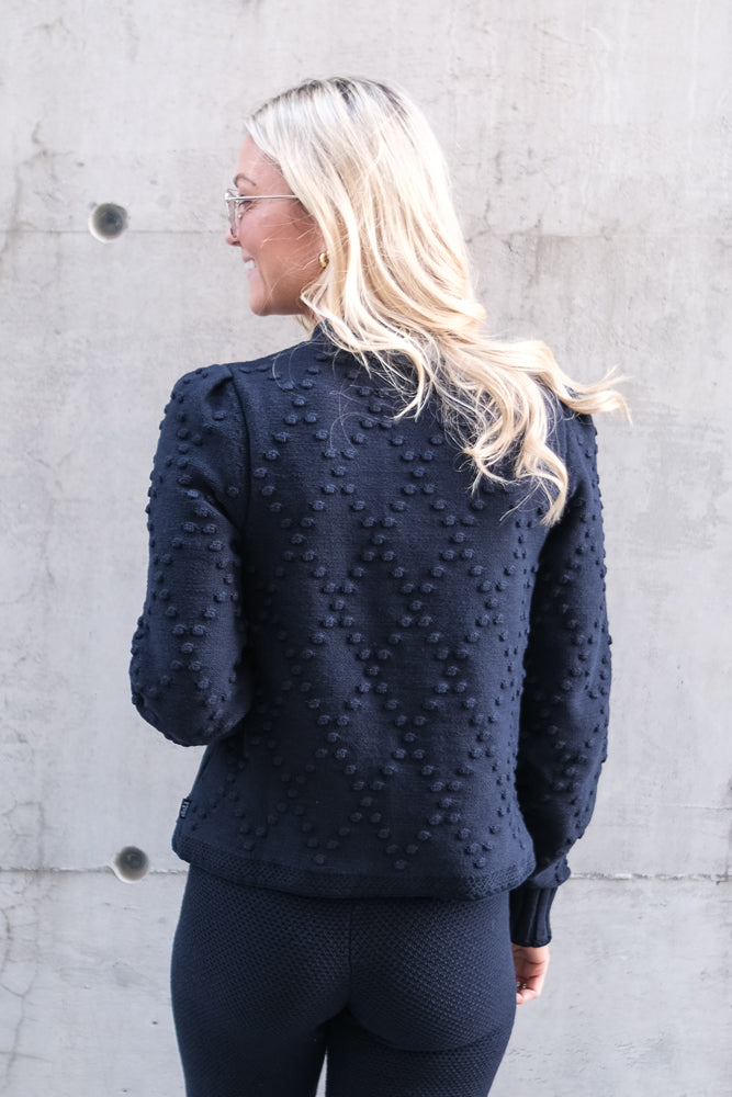 Nela Cotton Cardigan Navy