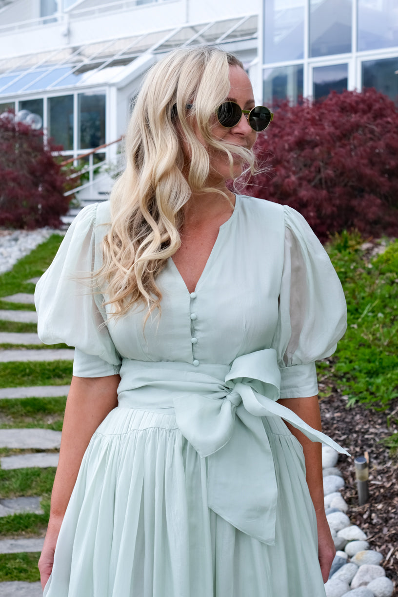 Wow Long Dress Soft Pistachio