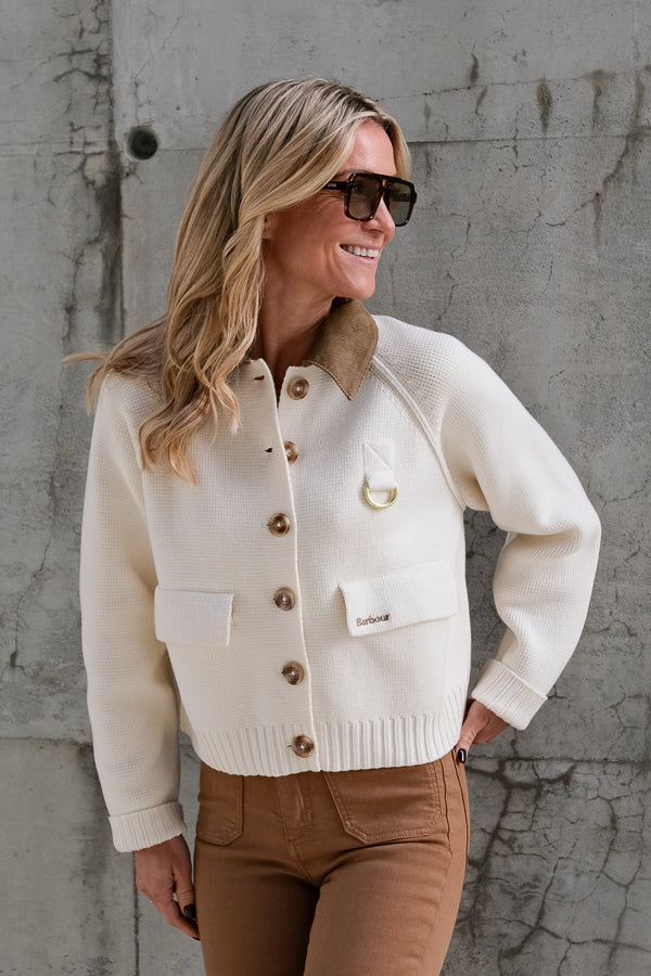 Alverstone Knitted Cardigan Ecru