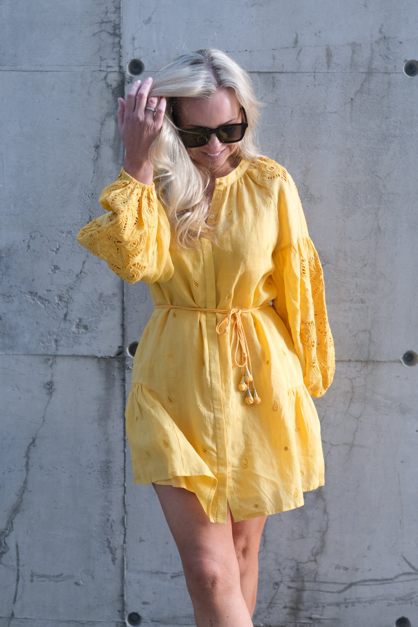 Lira Short Dress Warm Sun
