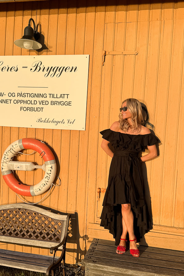 Cotton Senorita Dress Washed Black