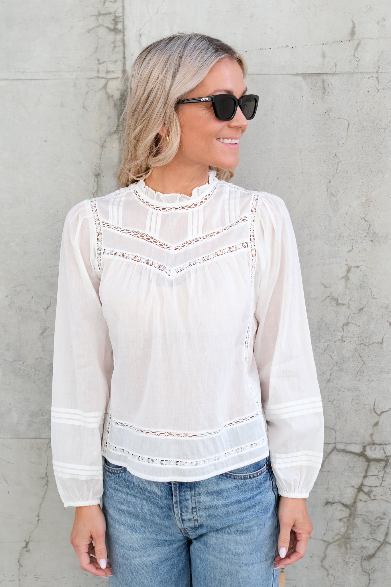 Reyna Blouse White