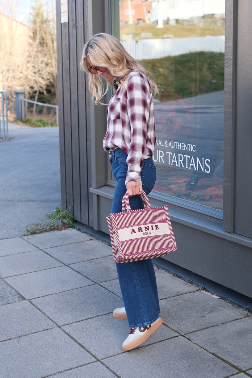 Porto Mini Burgundy Stripe