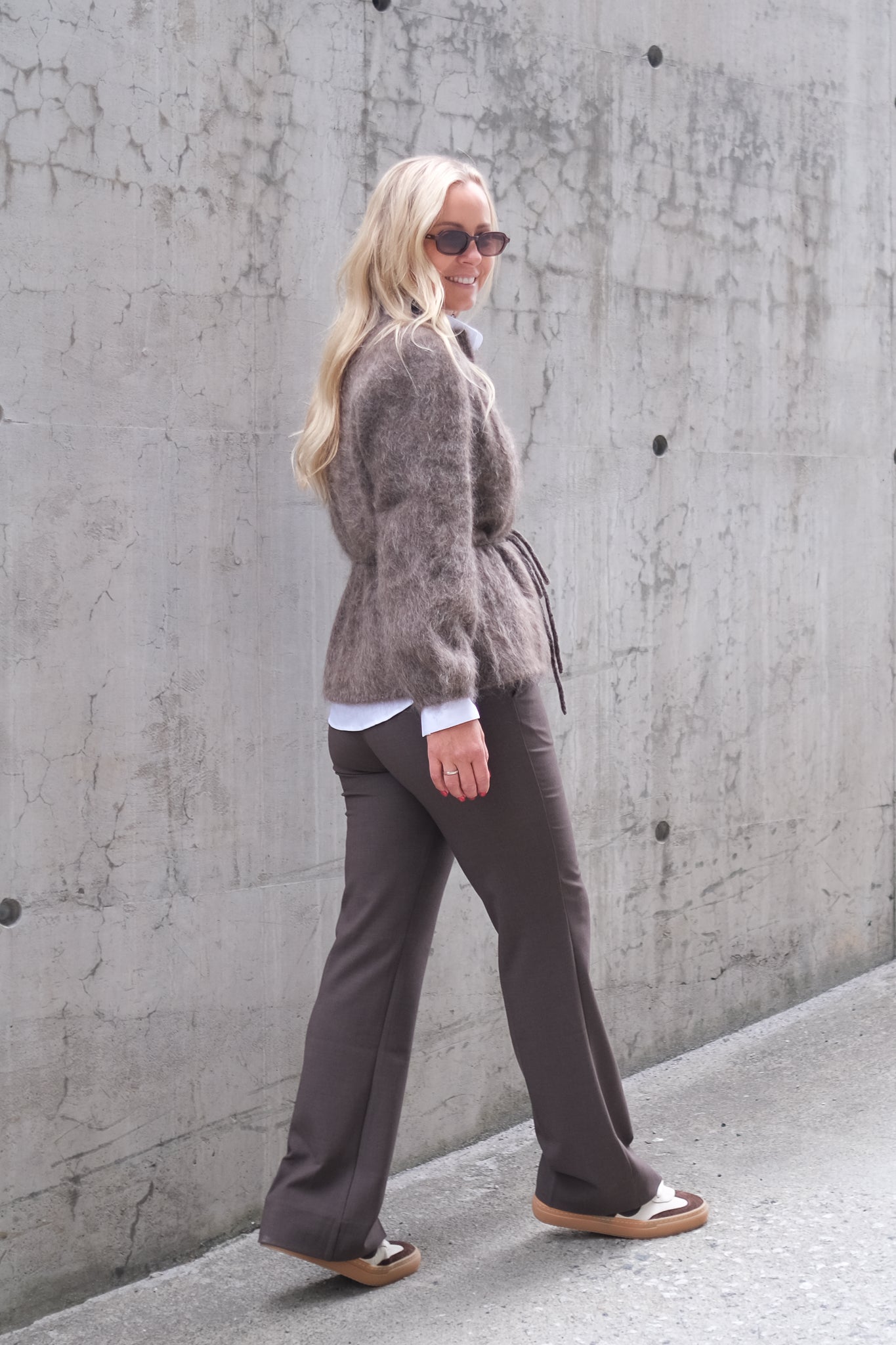 Fredrikke Chunky Cardigan Brown