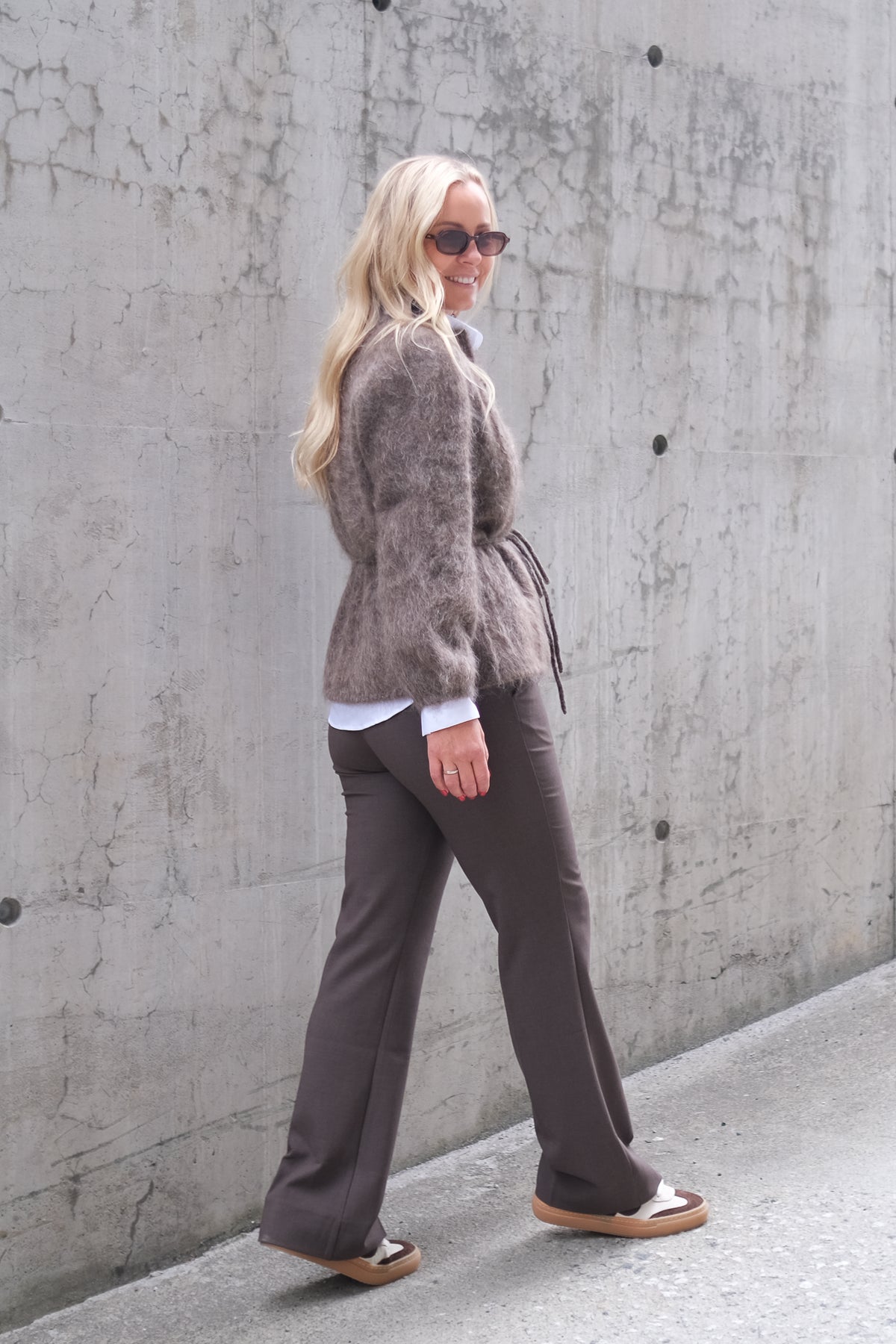 Fredrikke Chunky Cardigan Brown