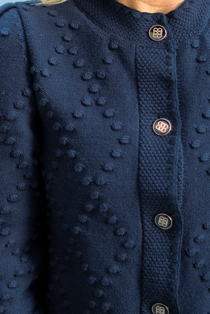 Nela Cotton Cardigan Navy