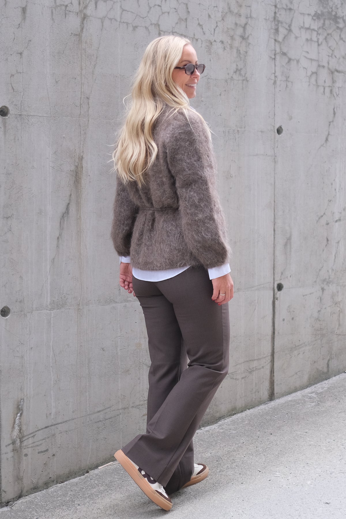 Fredrikke Chunky Cardigan Brown