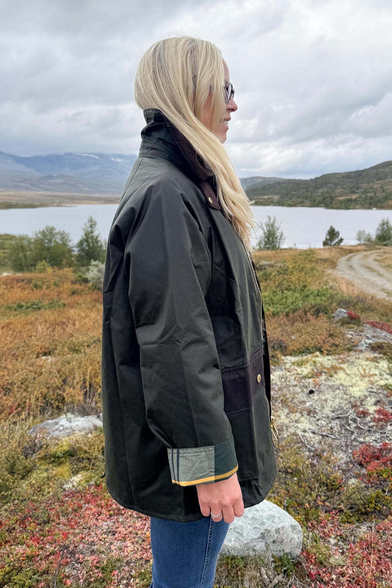 Luella wax jacket Olive