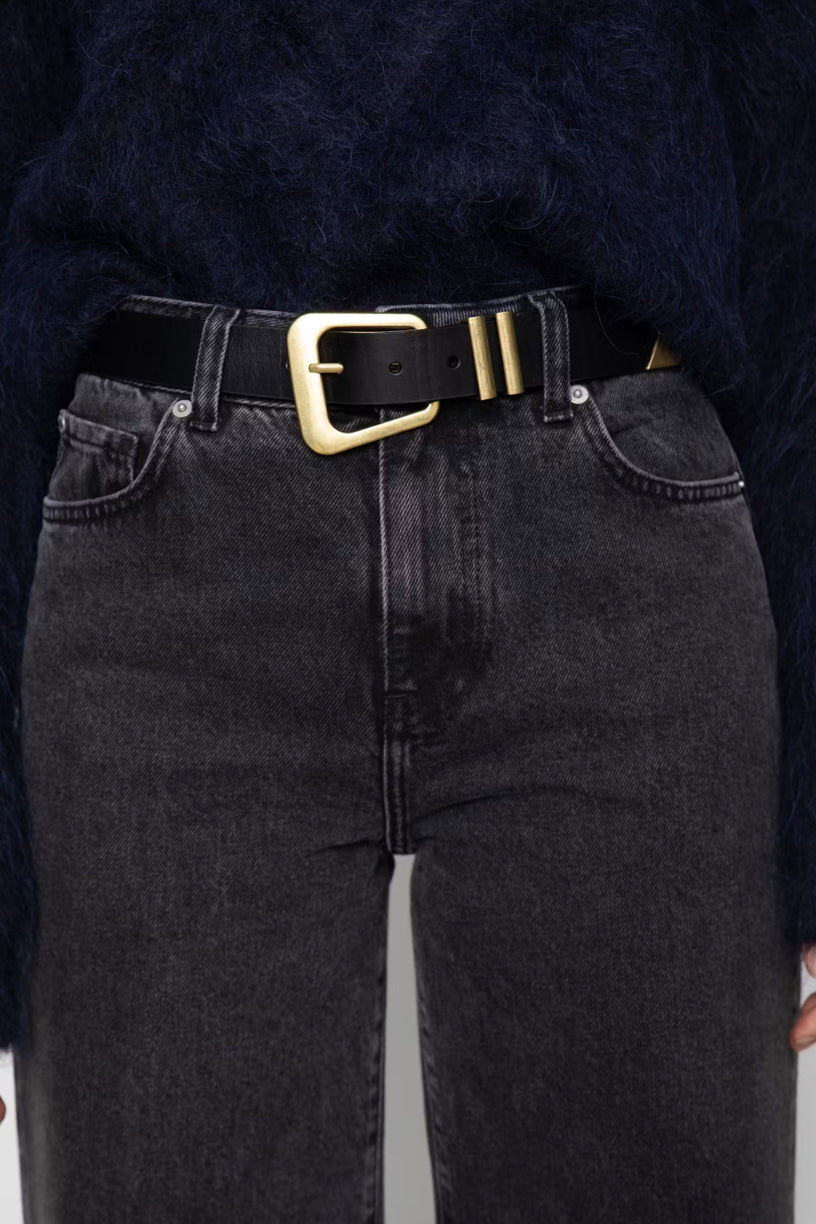 Bennet Belt Black Gold