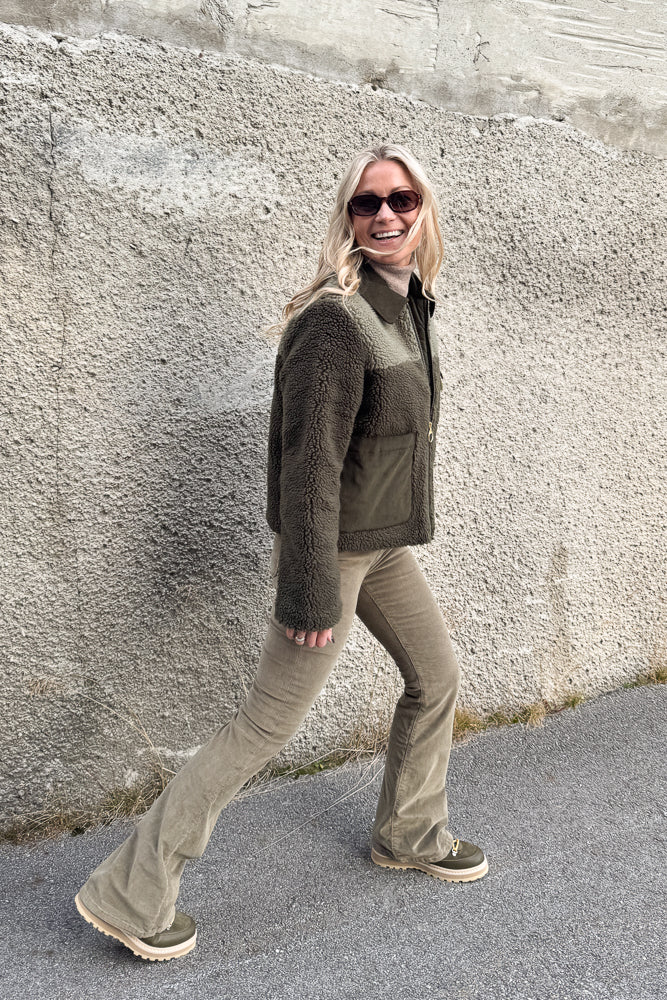Malena Fleece Jacket Olive