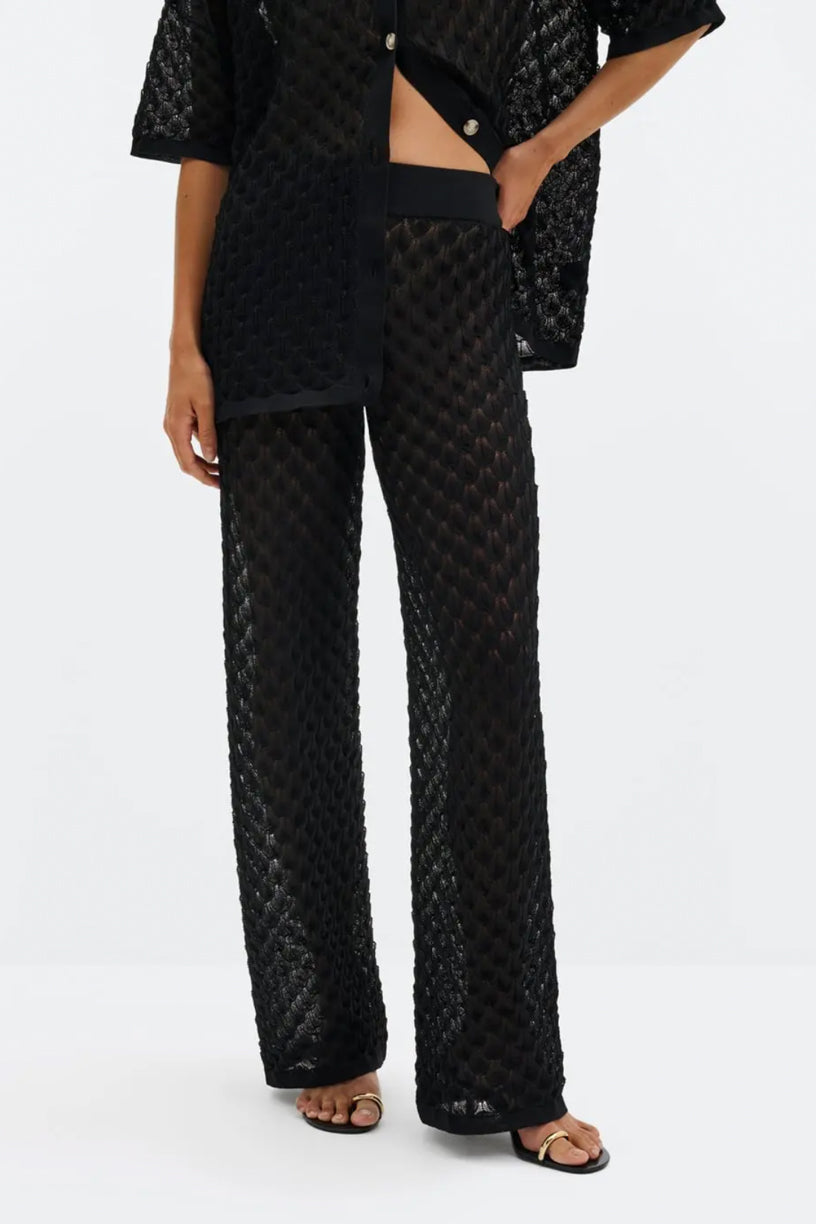 Alissa Knitted Pants Black