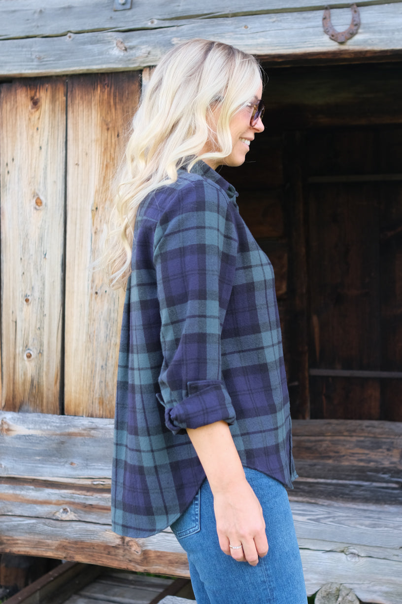 Arc Shirt Classic Tartan Navy Green Combo