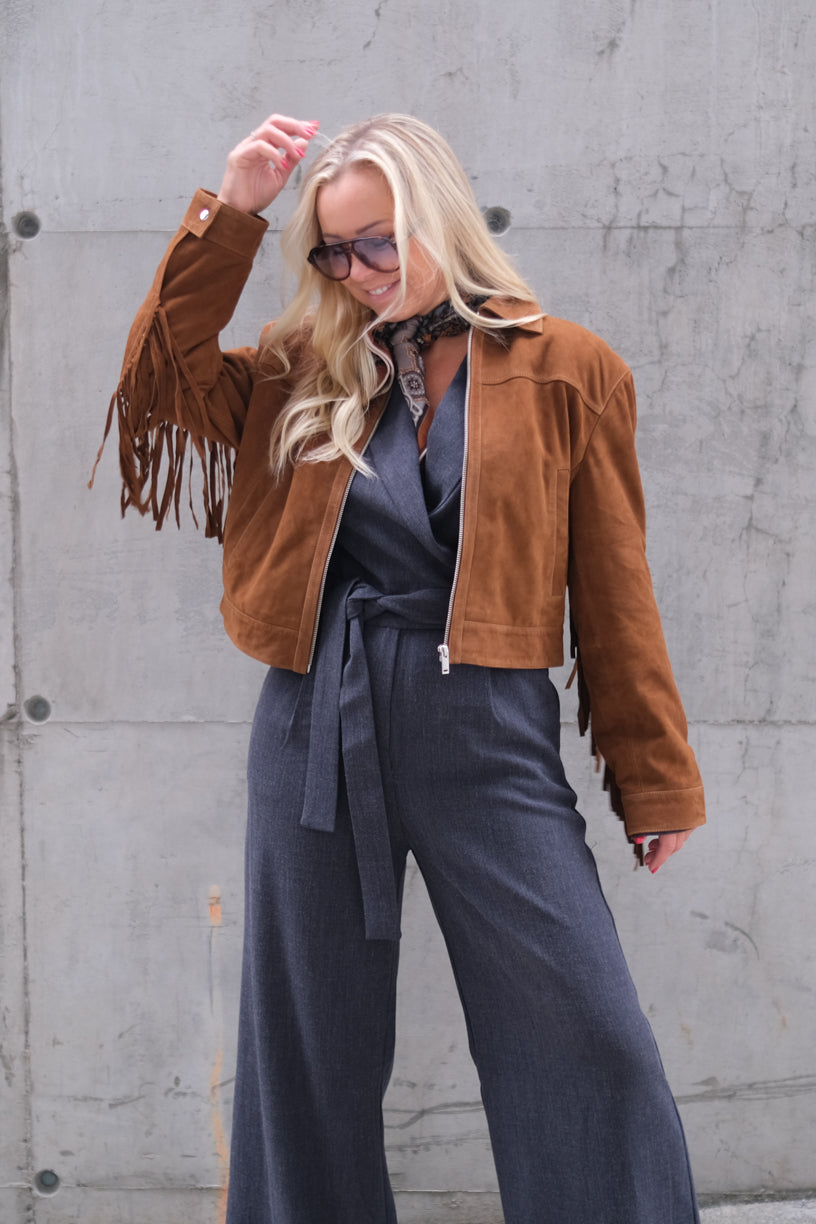 Sue Jacket Goat Suede Sturdy