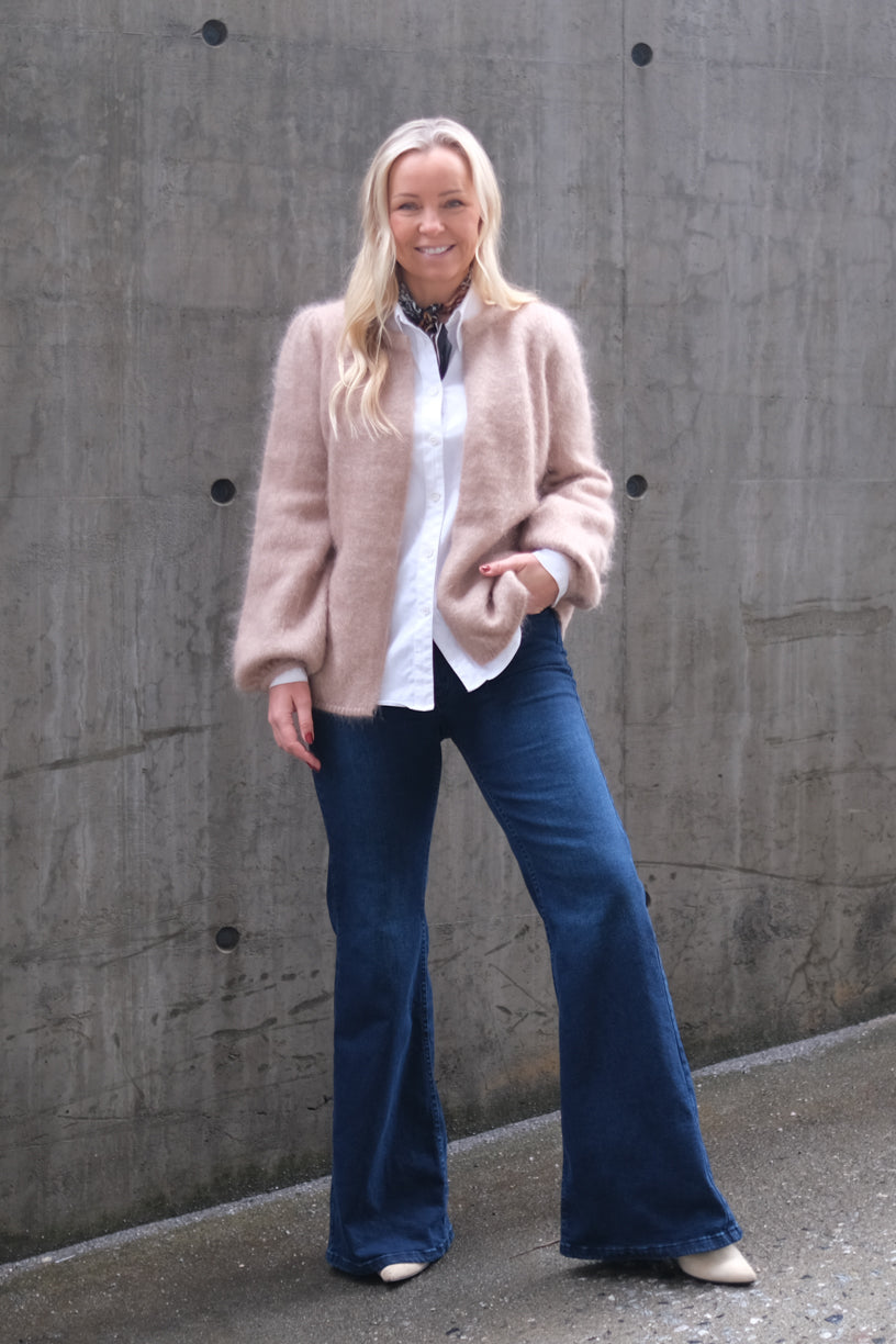 Fredrikke Chunky Cardigan Hazel Beige