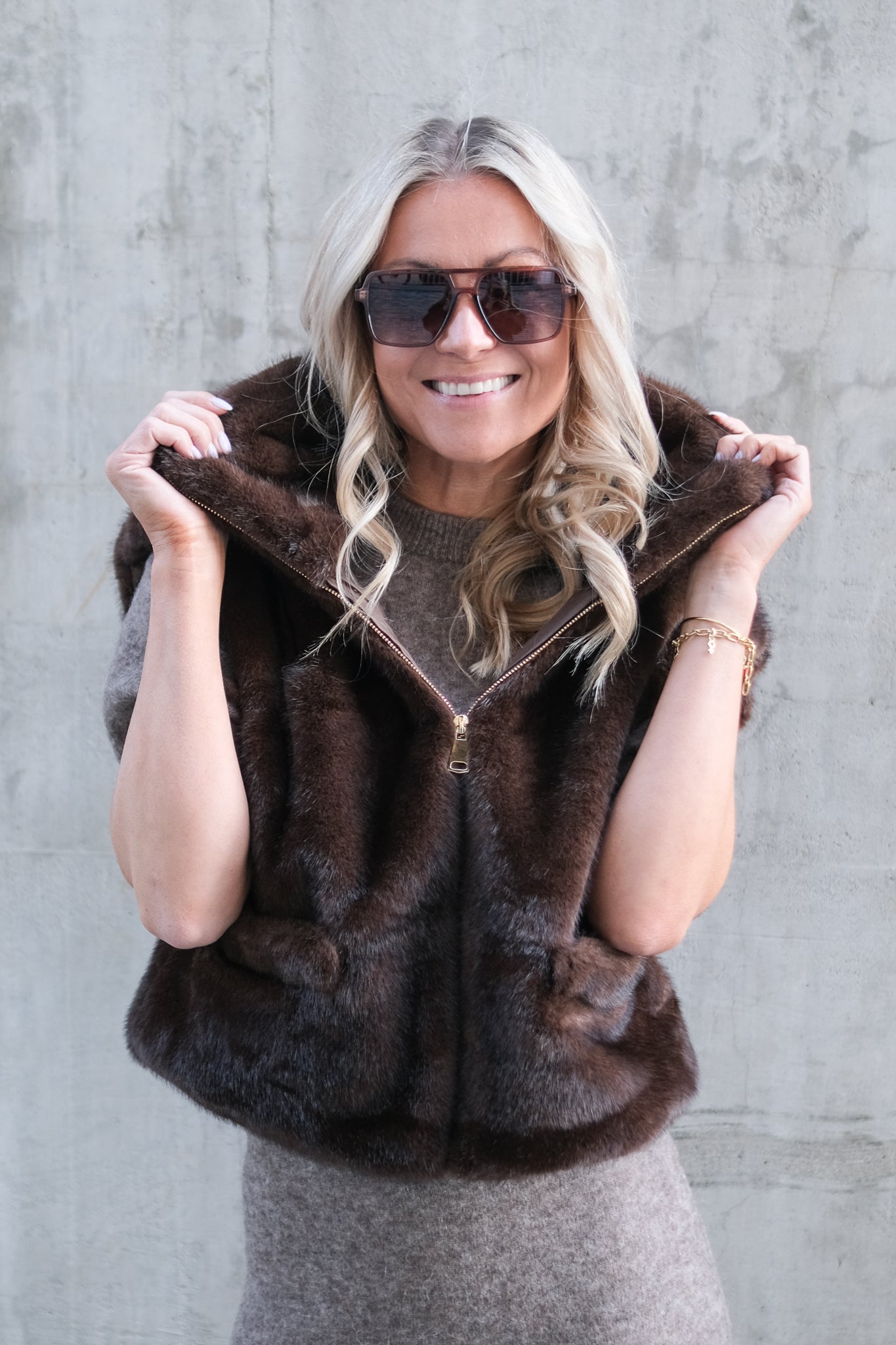 St. Moritz Vest Brun