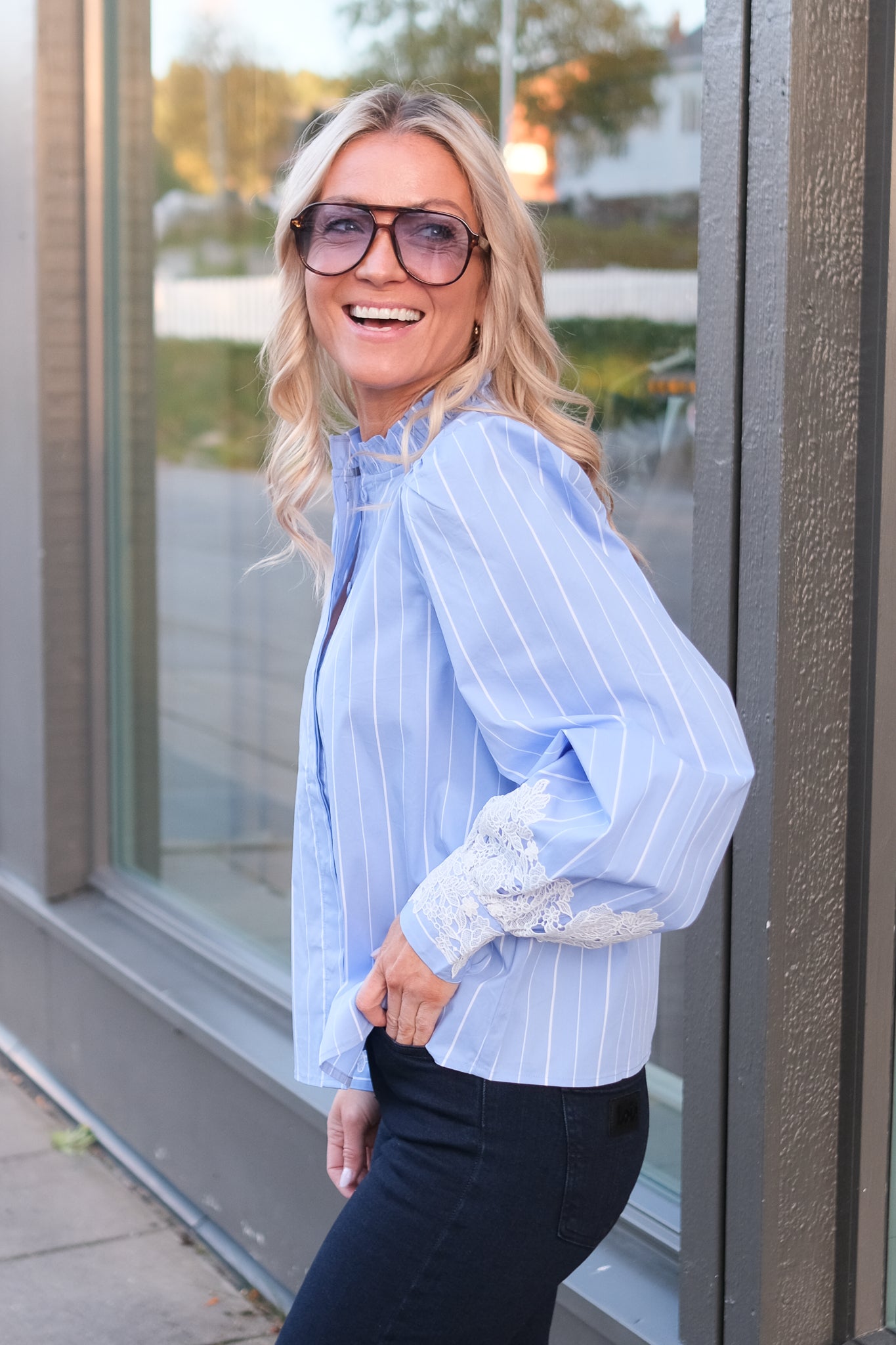 Liw Shirt Blue Striped