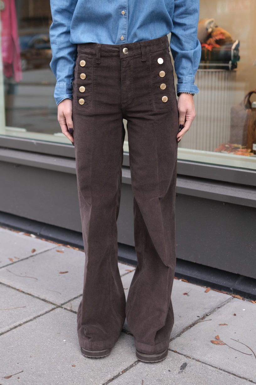 Giudith Pants Corduroy Acu Moro
