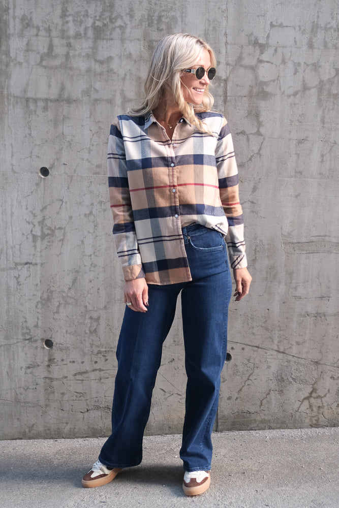 Anna Shirt Hessian Tartan