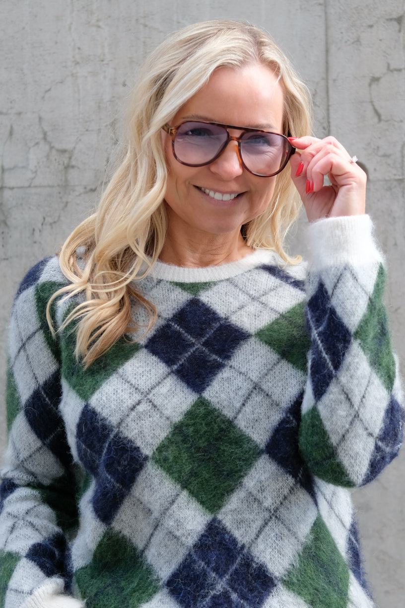 Fiona Argyle Navy Ivy Green