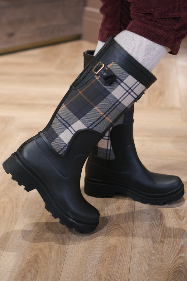Dena Tall Welly Boots Black
