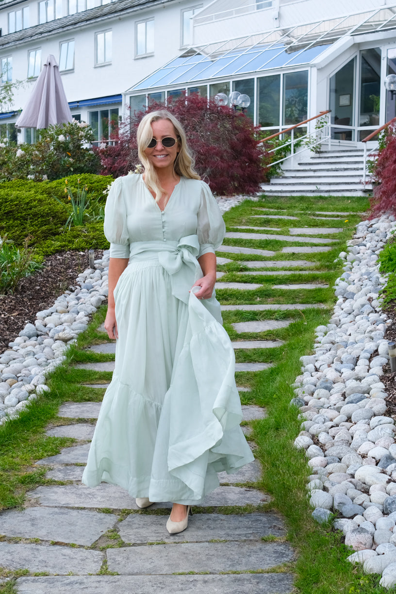 Wow Long Dress Soft Pistachio
