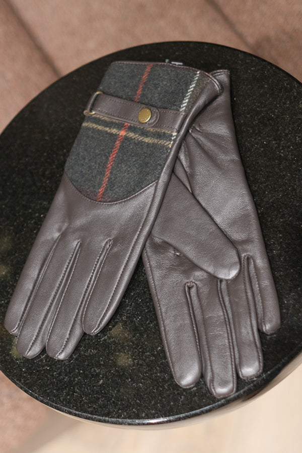 Dee Tartan Glove Brown