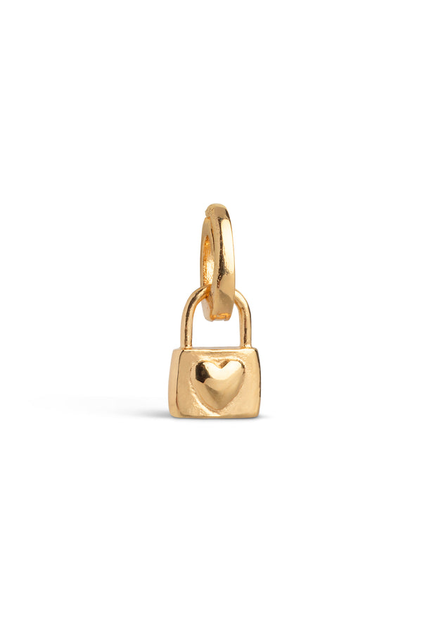 Locked Love Charm Gold