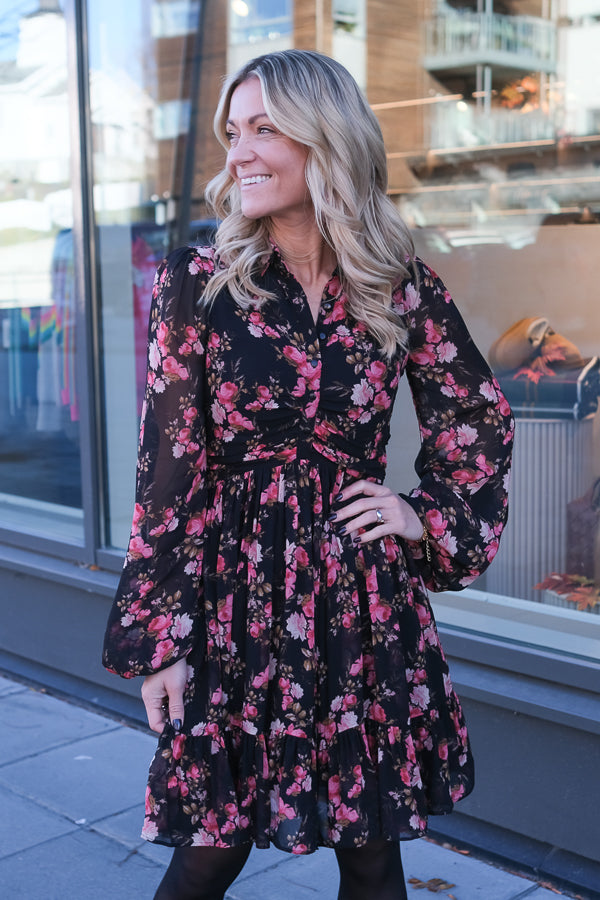 Georgette Mini Dress Romance