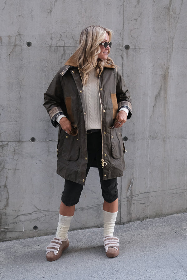 Modern Beaufort Wax Jacket Beech