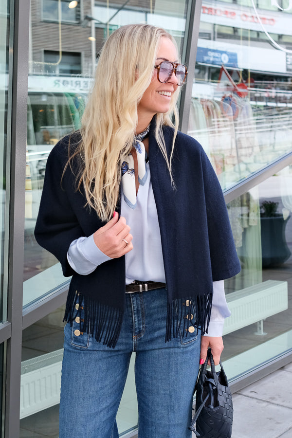 Keyla Lambswool Jacket Navy