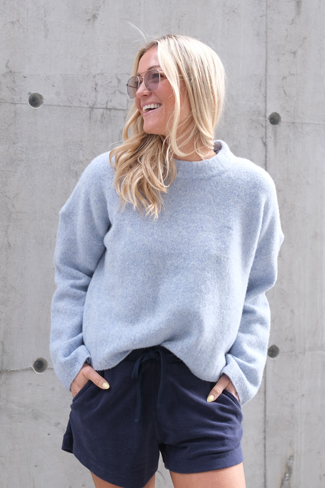 Ellie Sweater Light Blue Melange