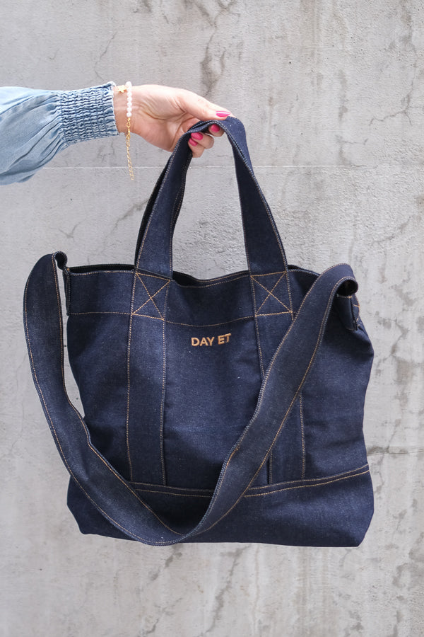 Dark Denim Crossbody Bag