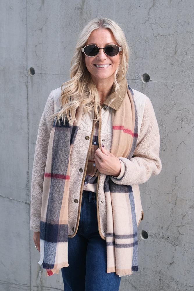 Rosefield Tartan Scarf Hessian Tartan